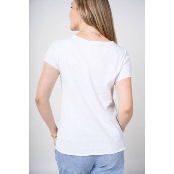 NEW LOOK MODE USA feather print t-shirt in white - Picture 2 of 3